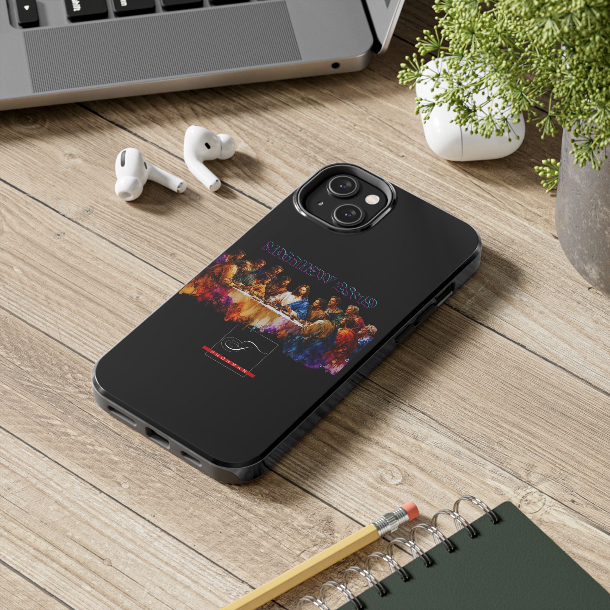 Last Supper Tough Phone Case – Colorful Jesus & Disciples Protective Cover