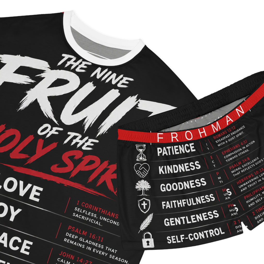 Women's Pajama Set - 'The Nine Fruit of the Holy Spirit' Christian Sleepwear