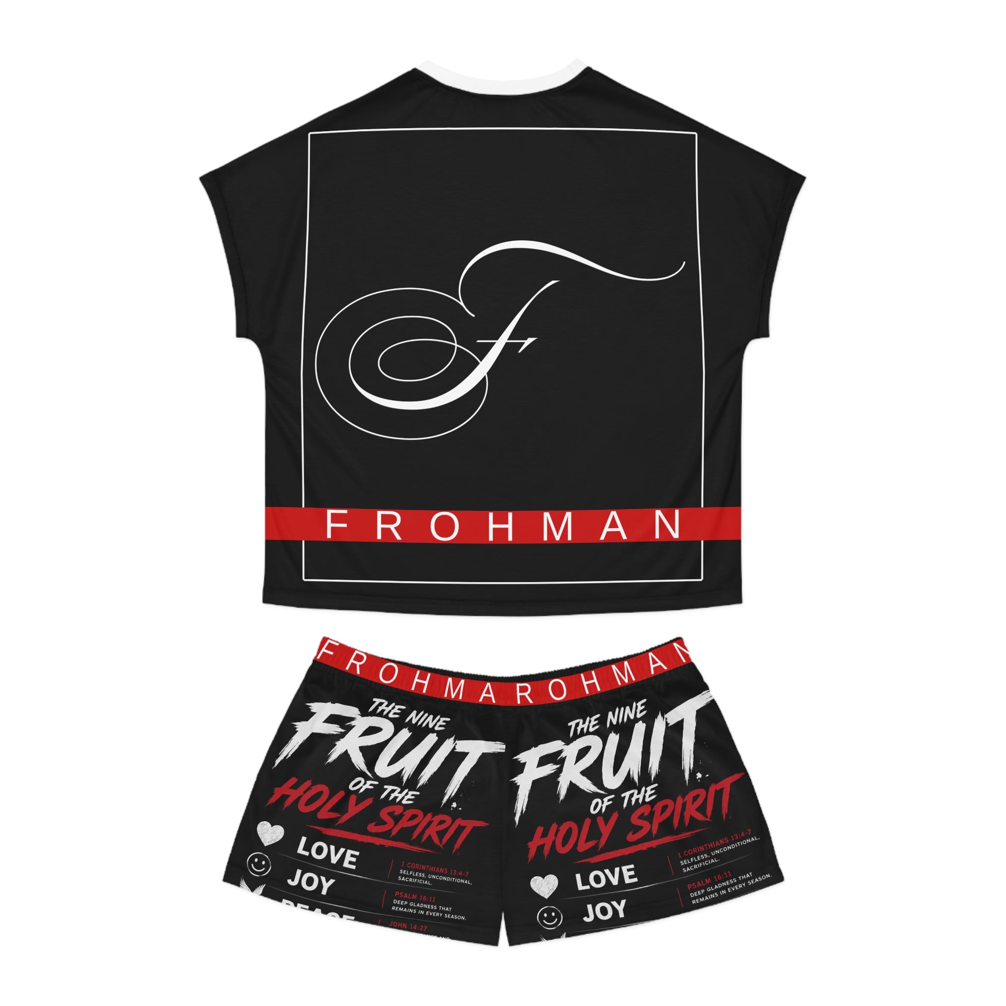 Women's Pajama Set - 'The Nine Fruit of the Holy Spirit' Christian Sleepwear