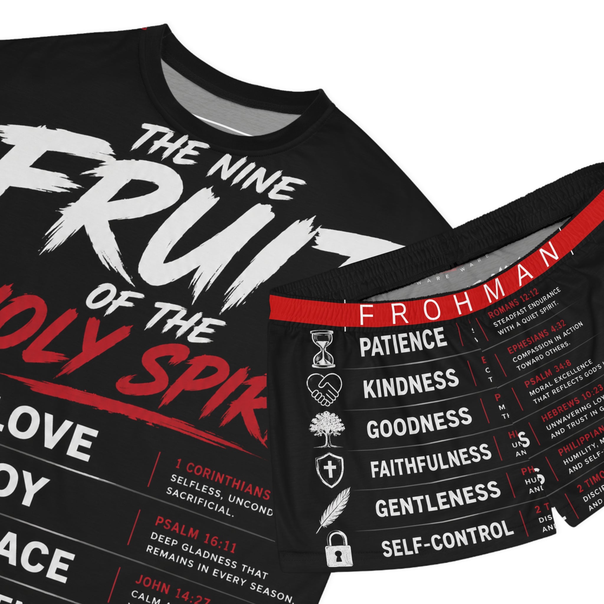 Women's Pajama Set - 'The Nine Fruit of the Holy Spirit' Christian Sleepwear