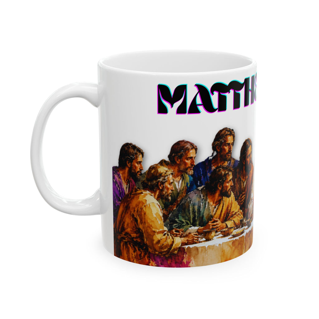 Christian Last Supper Ceramic Mug – Matthew 28:19 Inspirational Coffee Cup (11oz/15oz)