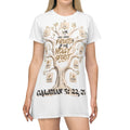 Christian T-Shirt Dress — 'The Nine Fruits of the Holy Spirit' Galatians 5:22-23 Faith Dress