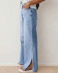 Hermana High Rise Drawstring Casual Jeans
