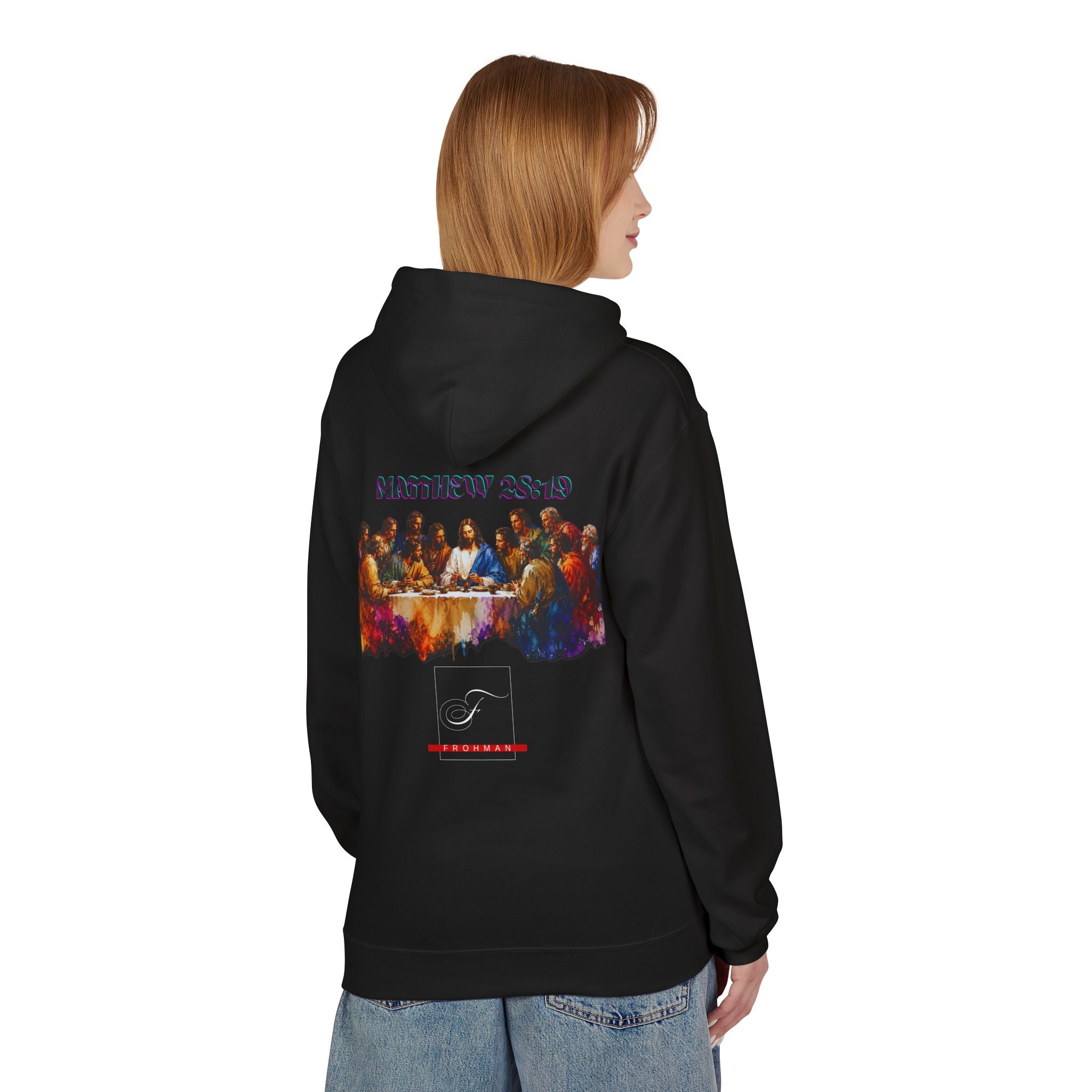 Last Supper Hoodie — "You Can Join Too" Christian Faith Hoodie (Matthew 28:18)