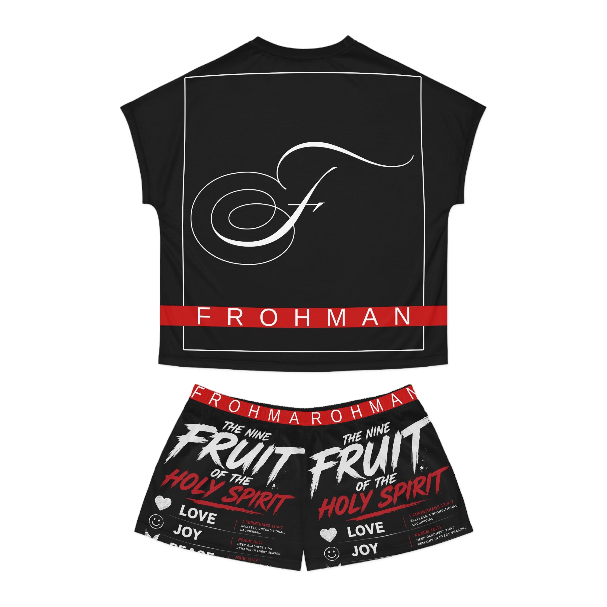 Women's Pajama Set - 'The Nine Fruit of the Holy Spirit' Christian Sleepwear