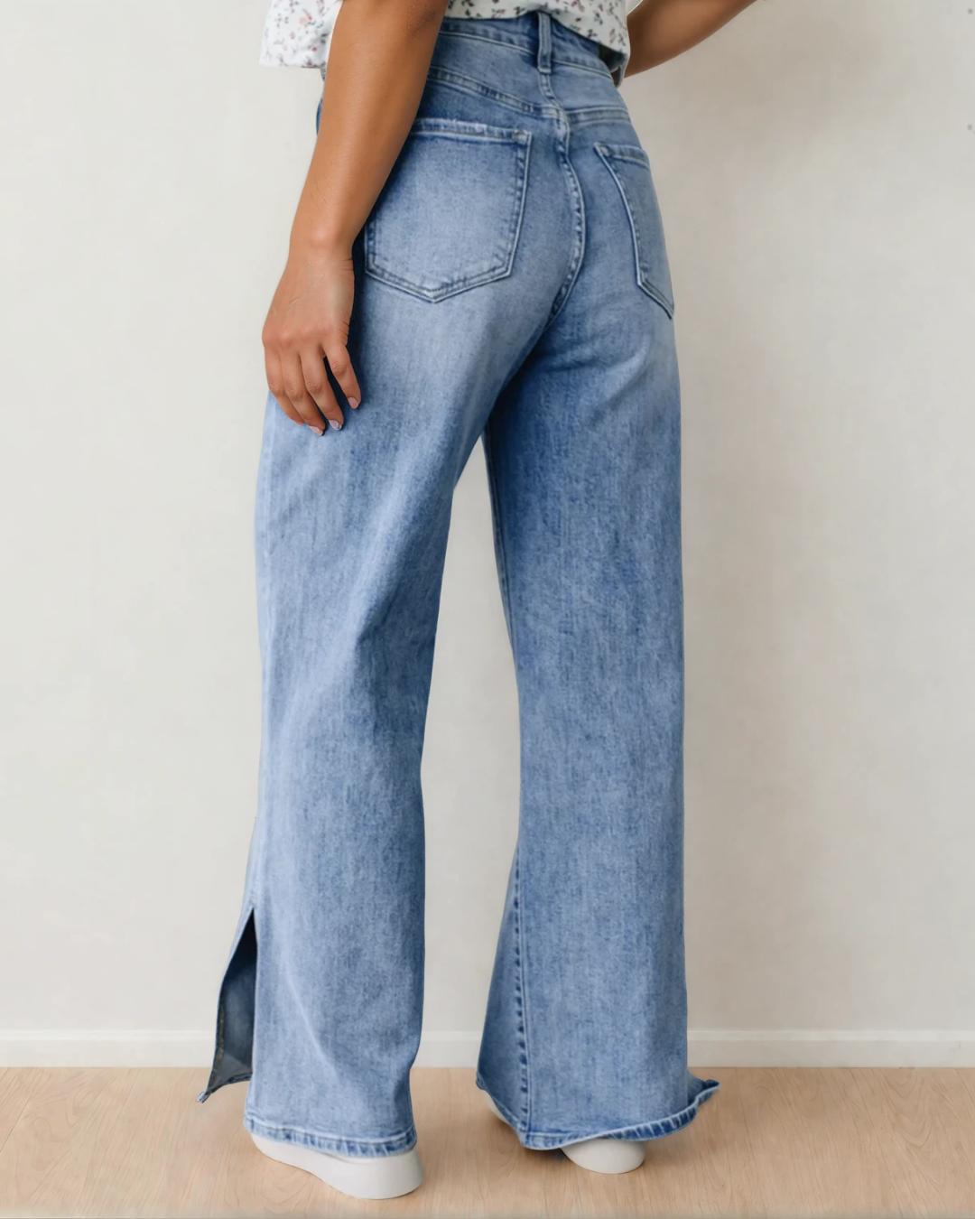 Hermana High Rise Drawstring Casual Jeans
