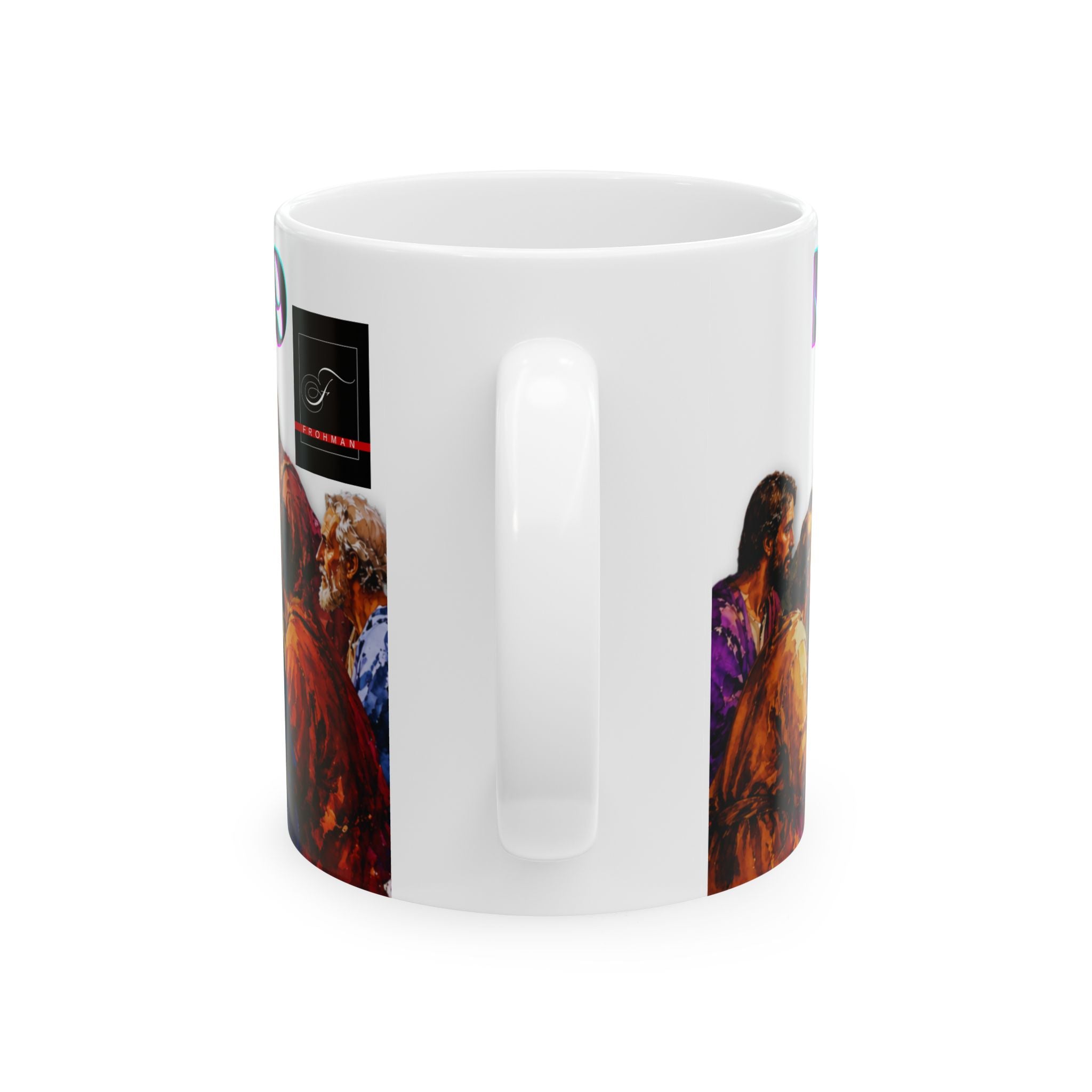 Christian Last Supper Ceramic Mug – Matthew 28:19 Inspirational Coffee Cup (11oz/15oz)